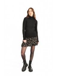 Ribbed sweater, turtleneck