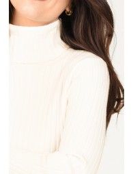 Ribbed sweater, turtleneck