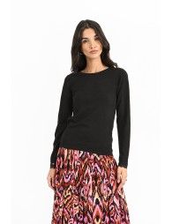 Jumper with lace cuffs