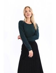 Jumper with lace cuffs