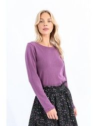 Jumper with lace cuffs