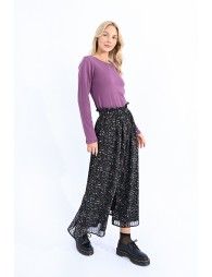 Jumper with lace cuffs