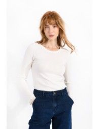 Jumper with lace cuffs