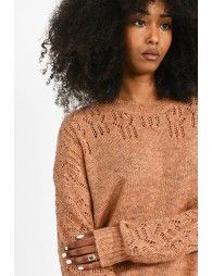 Openwork sweater