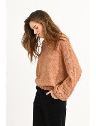 Openwork sweater
