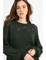 Openwork sweater