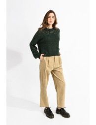 Openwork sweater