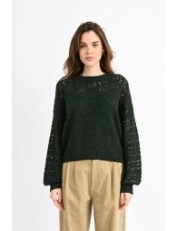 Openwork sweater