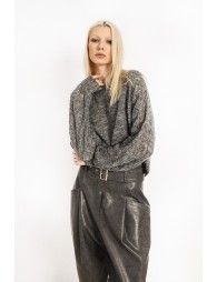 Openwork sweater