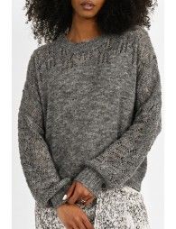 Openwork sweater