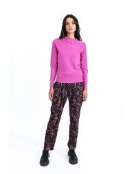 Raglan jumper with open collar