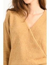 Soft knit wrap pullover