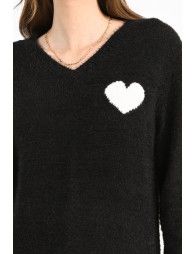Sweater heart pattern