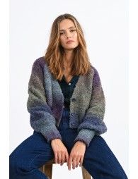 Cardigan tie and dye