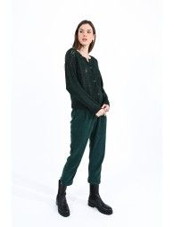 Openwork knit cardigan
