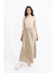 Long pleated skirt