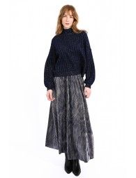 Long pleated skirt