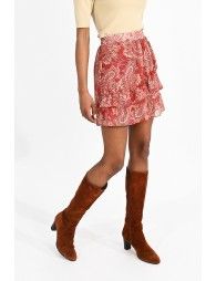 Ruffled mini skirt