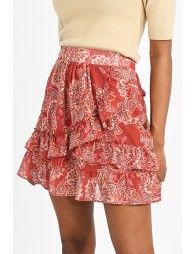 Ruffled mini skirt