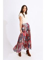 Long tiered skirt