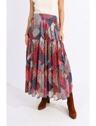 Long tiered skirt