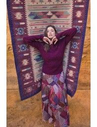 Long tiered skirt