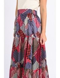 Long tiered skirt
