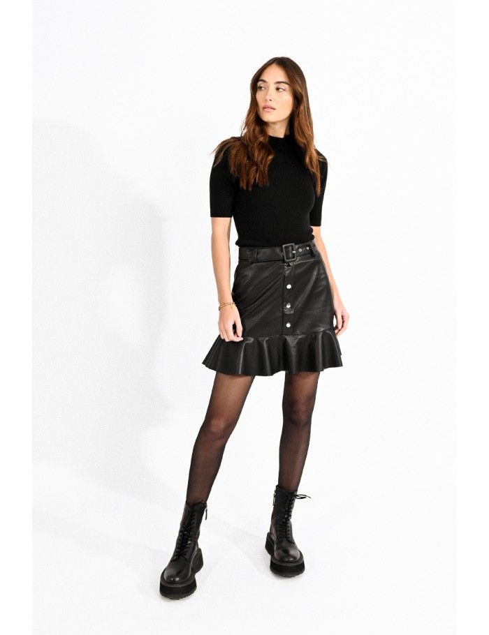 Vegan leather skirt