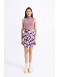 Mini printed skirt