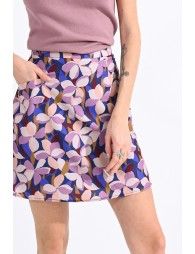 Mini printed skirt