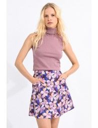 Mini printed skirt