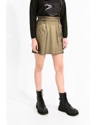 Metallic mini skirt