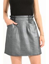 Metallic mini skirt