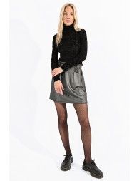 Metallic mini skirt