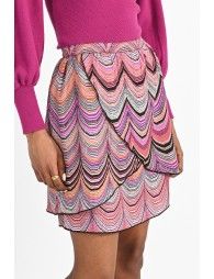 Mini print skirt