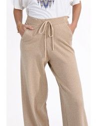 Knitted pants with lurex touch