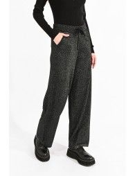 Knitted pants with lurex touch