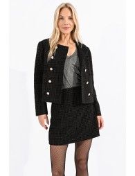Cropped tweed jacket