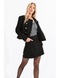 Cropped tweed jacket