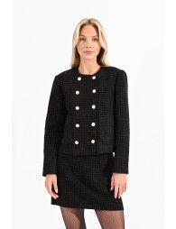 Cropped tweed jacket