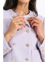 Cropped tweed jacket