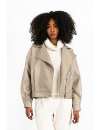 Vegan leather jacket