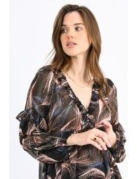 Abstract print blouse