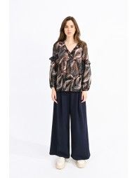 Abstract print blouse