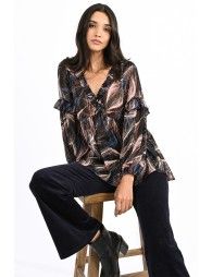 Abstract print blouse