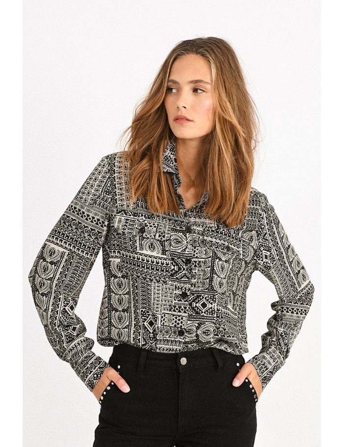 Chemisier motif animalier 2025