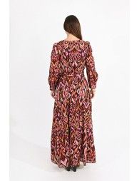 Printed wrap dress