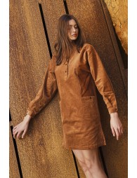 Straight corduroy dress