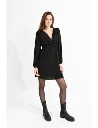 Mini dress with twisted bust