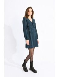 Mini dress with twisted bust